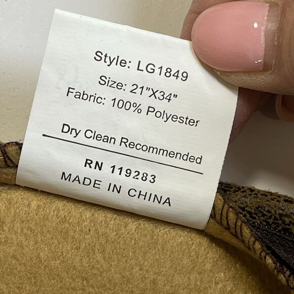 2 HiEnd Accents Lodge King Pillow Shams Rustic Cabin Faux Leather Suede. Button - Picture 10 of 11